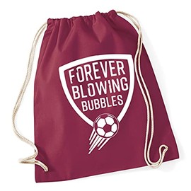 Hippowarehouse Forever Blowing Bubbles Drawstring Cotton School Gym Bag 37cm x 46cm, 12 litres