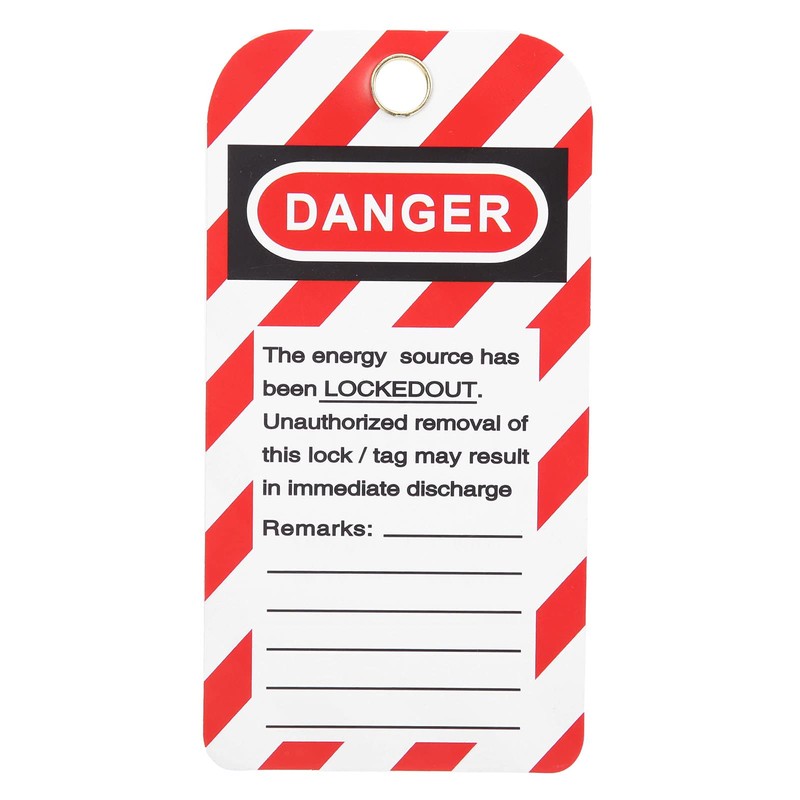 Safety Label, Hazard Label 10 Pieces Front/Back Label Security Label