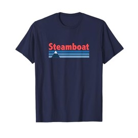 Retro Style Mountain - Steamboat Springs Colorado T-Shirt T-Shirt
