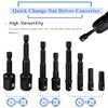 Mesee 8 Pieces Impact Grade Socket Adapter Set, CR-V Quick