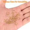1000pcs Gold Jump Rings for Jewelry Making, Metal Open O-Ring