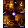JandCase Amber Light Bulbs for Healthy Sleep, 3W Warm Light