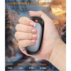 Tydse Tydse Hand Warmers Rechargeable with 10000mAh Charging Case, 2000mAh Portable Hand Warmers 2 Pack, Reusable Electric Pocket Heater for Hunting, Camping Gear, Outdoors, Gifts for Christmas - Black