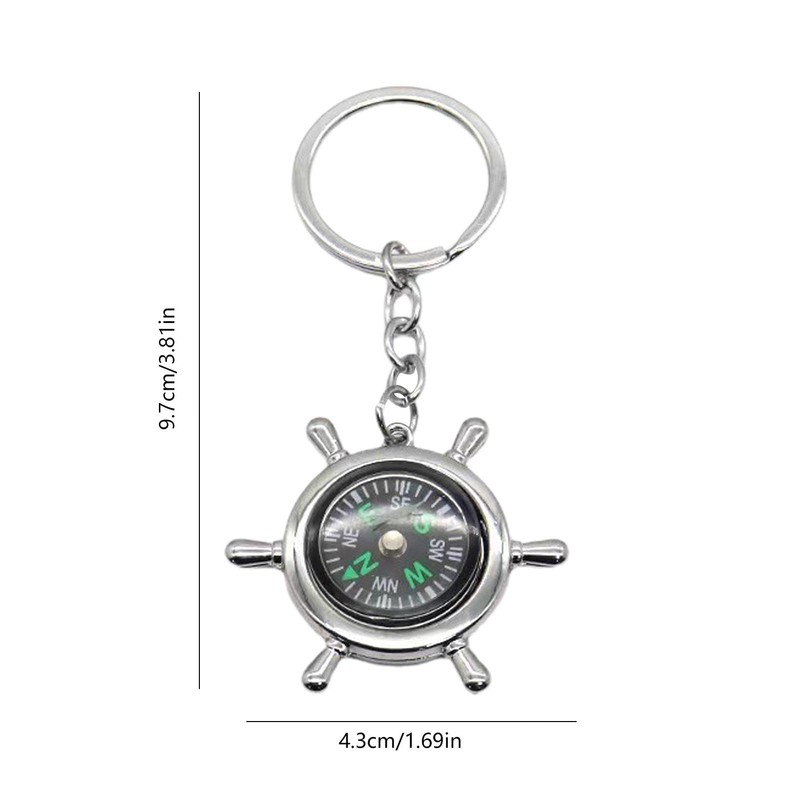 Portable Compass, Outdoor Survival Compass Keychain, Fine Grinding Process Compass