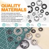 Rustark 208Pcs M2-M12 9 Sizes Internal Tooth Star Lock Washers