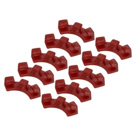 PATIKIL 90 Degree Plant Ties, 100 Pieces Plastic Plant Training Clips for Low Stress Training, Red