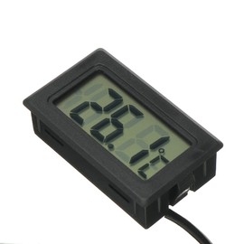DollaTek Digital LCD Thermometer Temperature Monitor with External Probe For Fridge Freezer Refrigerator Aquarium -Black