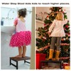 Flottian 6" Wooden Step Stools for Adults Kids,15.4" Extra Wide