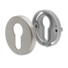 HOPPE Amsterdam Door Handle (Rosette) Matt Stainless Steel for Interior