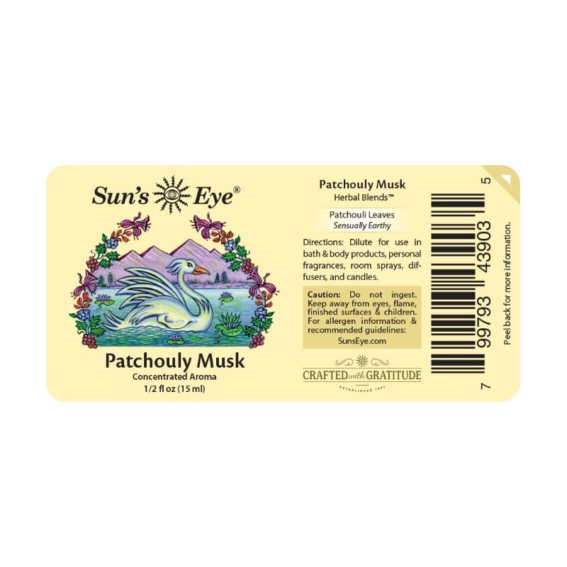 Patchouli Musk - Sun's Eye Herbal Essential Oils - 1/2