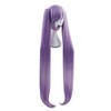 PWEINCY Straight Purple Anime Costume Wig with Two Clip On