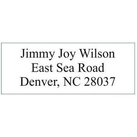 Rubber Insert Only Compatible with Xstamper Classix P12 Plastic 5 Line Self-Inking Address - Stamp Size 5/8" x 2-5/16" - Upto 5 Line Text