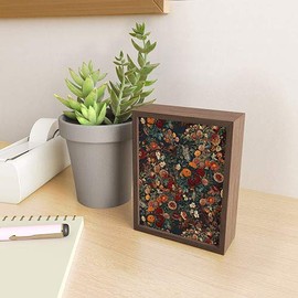 Society6 Burcu Korkmazyurek Exotic Garden-Night XXI Mini Print, Black Frame