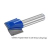 sourcing map 17mm Dia 8mm Shank Bottom Cleaning Router Bit,