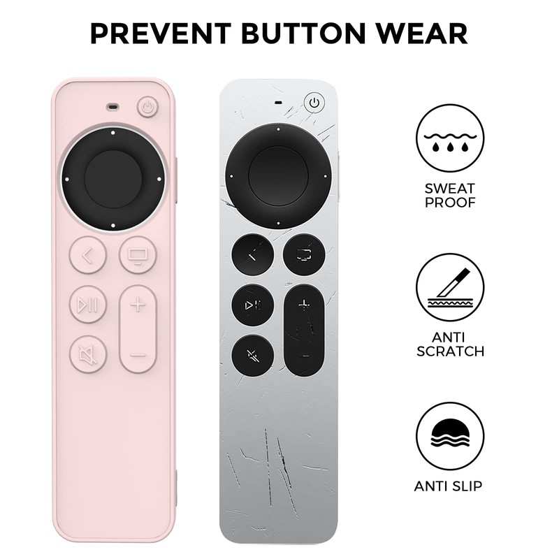 AhaStyle Protective Case for 2021 Apple TV Siri Remote 4k,