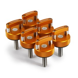 ROCKWORKX Billet Aluminum JKU Hard Top Quick Removal Fastener Thumb Screw, Integrated D Ring Product Name