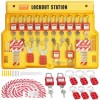 Electrical Safety Lockout Tagout Kit 60 PCS Station Includes Padlocks