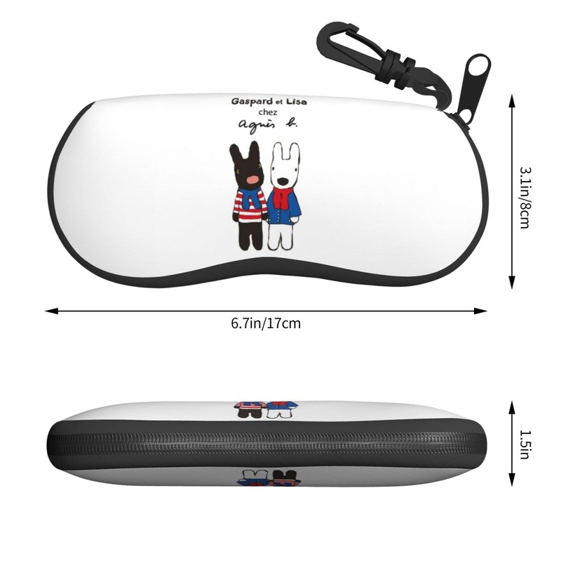 Monira & Gaspard Glasses Case, Eyeglass Case, Sunglasses Case, Lightweight,