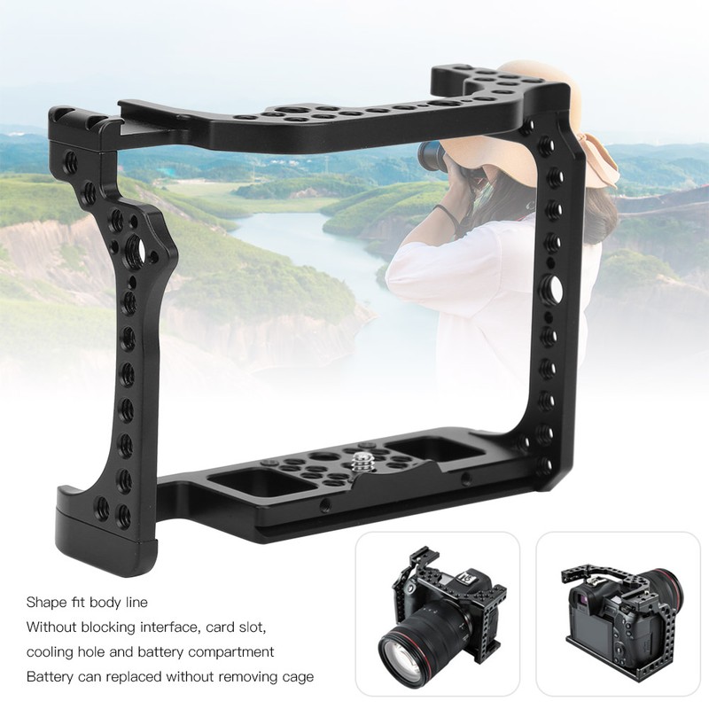 Photography Camera Cage Shooting Vlog with Cold Shoe Port for