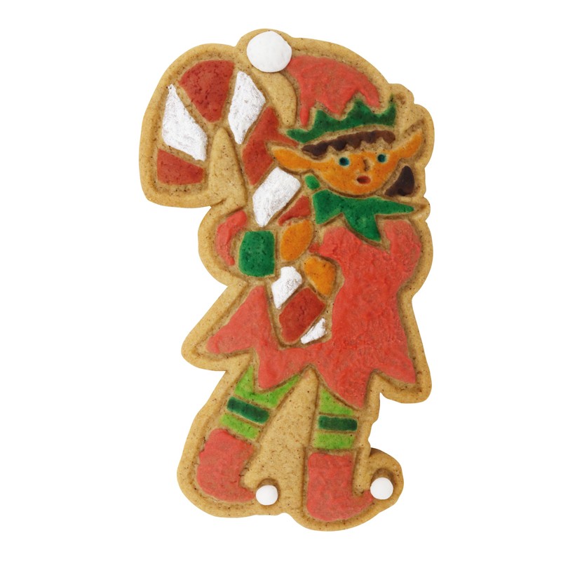 PME CH24CCC098 Christmas Cookie Cutters & Stamps, Santa's Workshop (Set