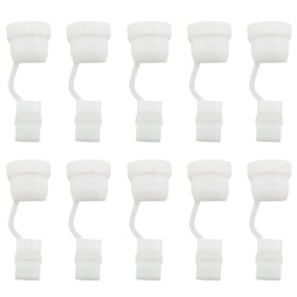 HJGarden 10pcs Wire Cover Round Cable Wire Strain Relief Bush Grommet Round Strain Relief Bushing Electric Cable Protection Cord Buckle 6N3-4, White