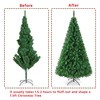Topeakmart Unlit Artificial Christmas Tree with Pine Cones for Holiday