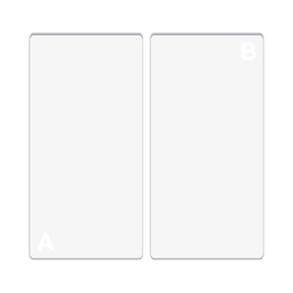Briartw 1 Pair Cutting Pads for Mini Die Cutting Machine-Clear Polycarbonate Plastic Cutting Plates-Transparency Acrylic Cutting Pads Die Cutting Plates for Embossing Crafting