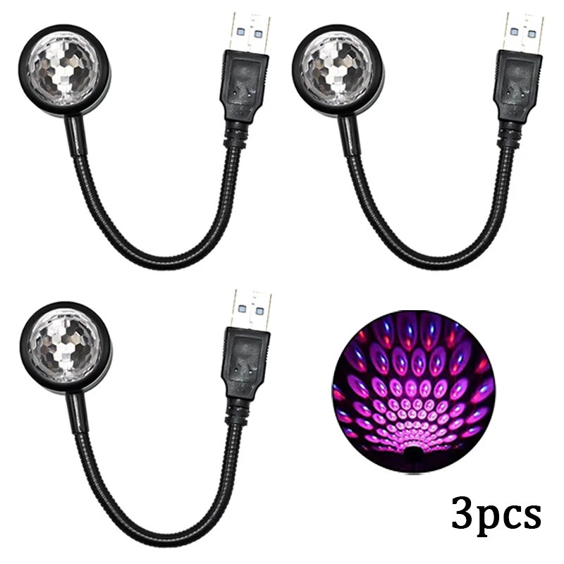 autoligbt 2PCS Car Interior Roof LED Star Light Atmosphere Starry