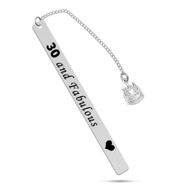 30th Birthday Gifts for Women Men Book Lover Bookmark 30 Years Old Birthday Gifts for Sister Coworker Friends Aunt Wife Born in 1995 Turning 30 Presents Book Marker