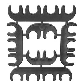 Ignition Cable Separator Kit for Spark Plug Cable, Ignition Cable Divider, 8 mm ABS, Black, Wear-Resistant, Heat-Resistant, Durable Cutting Clamp + Ignition Cable Splitter