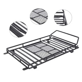 Zouminy Metal roof rack luggage rack for Axial SCX10 and Traxxas TRX4 1/10 RC crawler car
