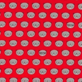 Kaufman Robert Kaufman Andie's Minis by Andie Hanna AHE 18166 3 Red Beaver Heads COTTON