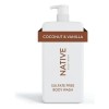 Native Body Wash Coco Y Vainilla. 1064ml (36 Oz) Importado