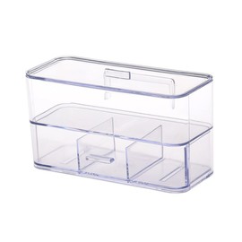 Ciieeo Bathroom Wall Mounted Cosmetic Storage Box Nail Organizer for Makeup Sundries Space-saving Design for Tidy Spaces for Women