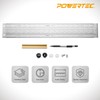 POWERTEC 18'' Stainless Steel Precision Marking T-Square, T Rule w/Pencil