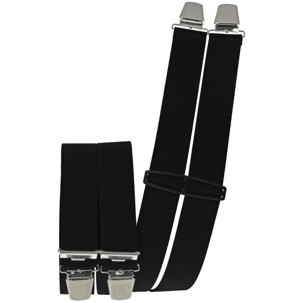 Harrys-Collection Men's Braces 2 Sizes Large Choice of Colours, black