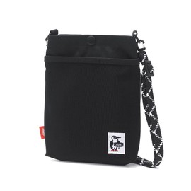 Chums Recycle Mesh Pocket Shoulder Bag, Black