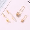 Safety Pin Earrings for Women Stackable Paperclip Earrings Paper Clip