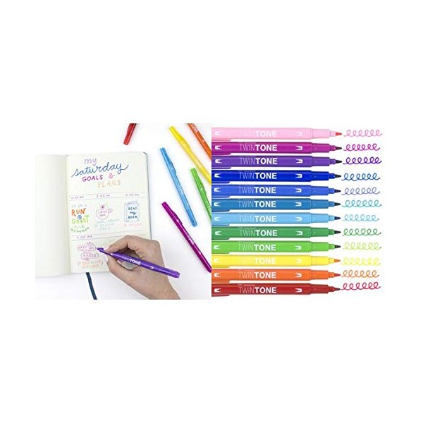Tombow Double Fibre-Tone Pens Rainbow French Blue Pack of 1