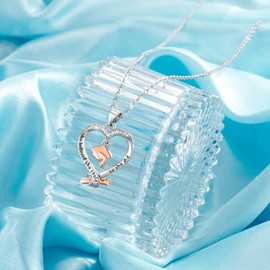 Shonyin 5th Grade Graduation Gifts for Her 2024, Heart Necklace Elementary Fifth Grade Grad Jewelry Gifts for Her Daughter Granddaughter Niece Sister Best Friend