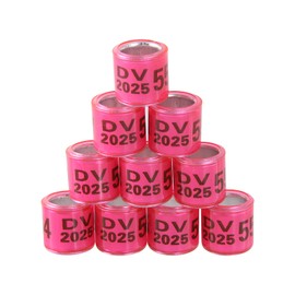 FULAIERGD Pack of 100 Multicoloured Aluminium Pigeon Leg Rings, Identifying Bands, Plastic with 2025 DV Training, Identify Birds Foot Ring