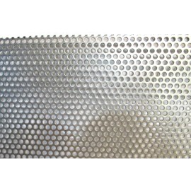 MCNICHOLS 1/8" HOLES-20 GAUGE-- 304 STAINLESS STEEL PERFORATED SHEET 6" X 6"