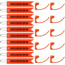 ZOEKIM Chamber Safety Flags Fit for Shotgun Pistol Rifle - Universal Compatibility Gun Flag Chamber Indicators with Bright Reflecting Light Tags - Remove Before Pew Pew