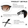 KANASTAL Sunglasses for Women Polarized Retro Round Men's Sunglasses Lightweight