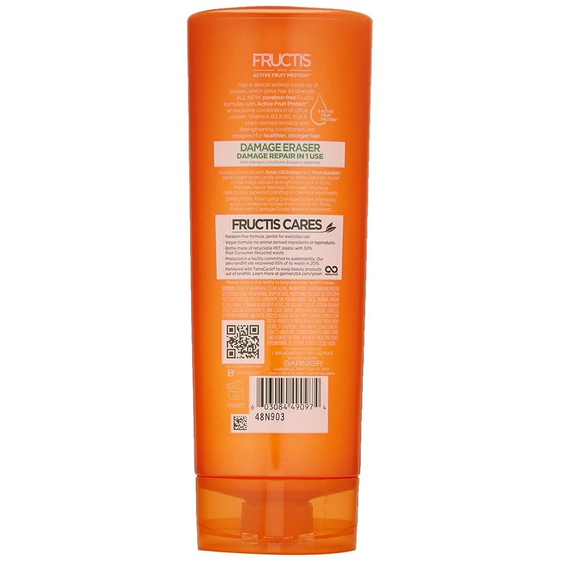 Garnier Fructis Damage Eraser Conditioner, Distressed, Damaged Hair, 12 fl.