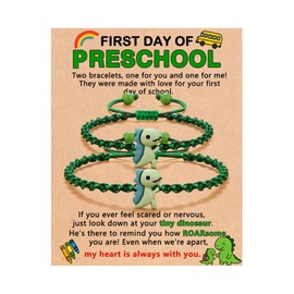 ORISPRE First Day of Preschool Pre K Bracelet Mommy and Me Back to School Gifts Mom Mother Son Bracelet