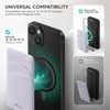 VULKIT Magnetic Card Holder for Cell Phone Slim Leather Women