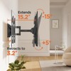 Perlegear Full Motion TV Wall Mount for 26-65 inch TVs,