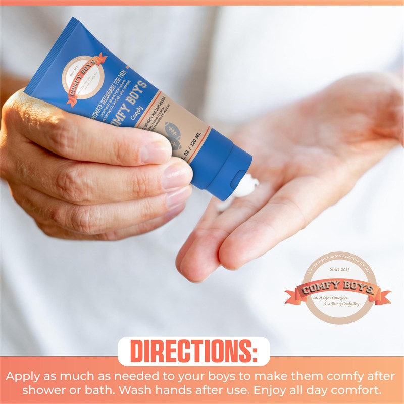 Chocolate Men's Premium Ball Deodorant: Anti-Chafing Sweat Defense, Odor Control,