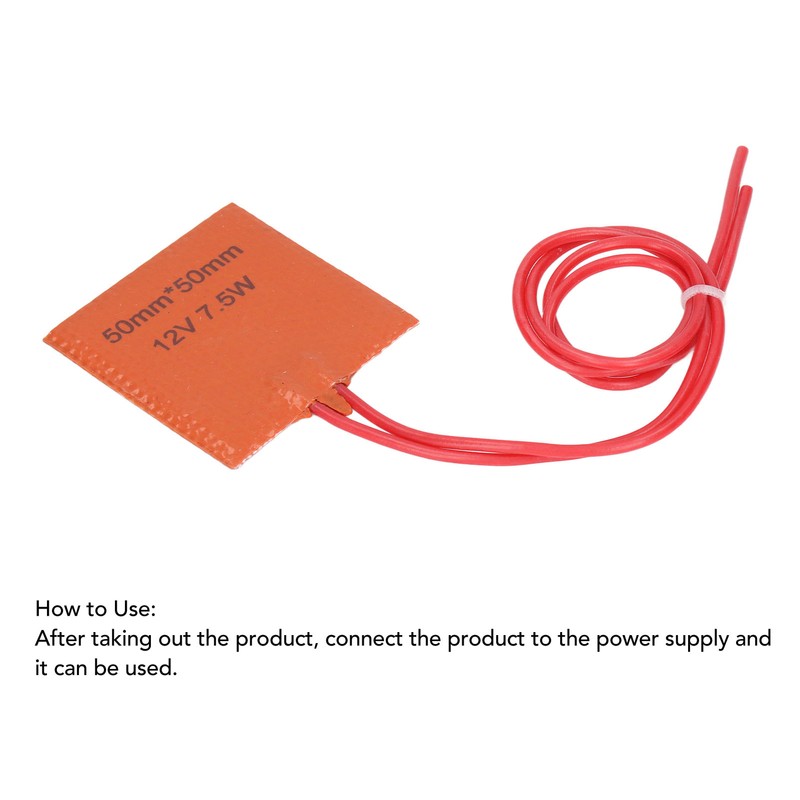 4Pcs Heat Mat Silicone Heater Pad Warmer 12V 7.5W 120